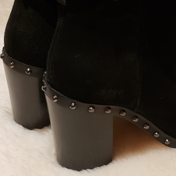 Michael Kors Suede black studded booties - Picture 3 of 11